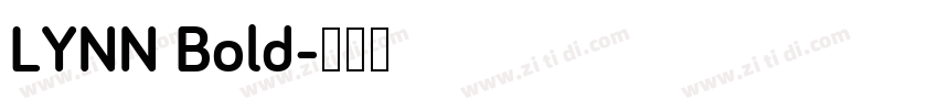 LYNN Bold字体转换